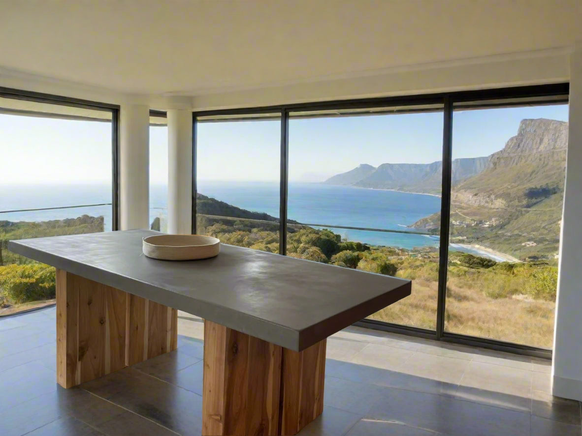 CONC Linea Concrete & Wood Dining Table – Modern, Durable, Custom ...