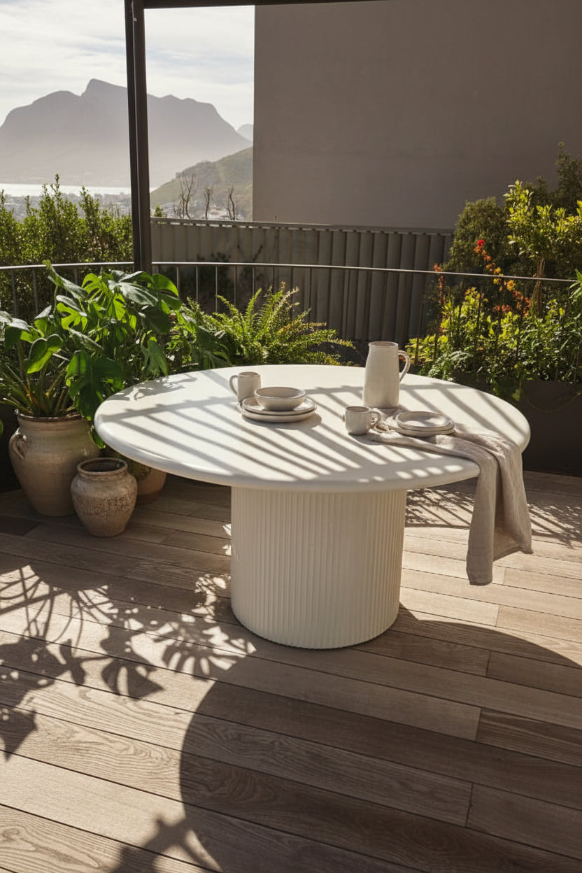 Concrete Table with Concrete Legs