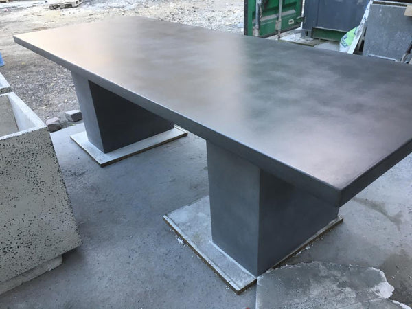 Concrete Table with Concrete Legs